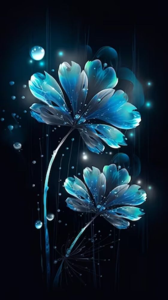 Blue flowers wallpapers for iphone