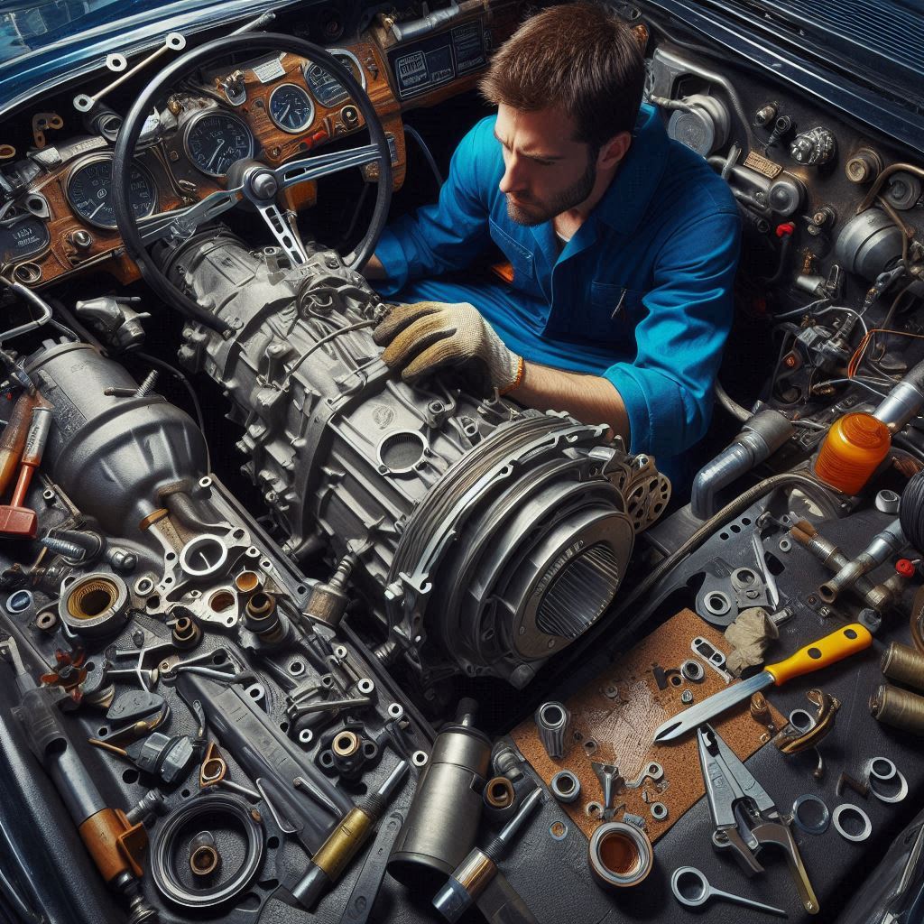 how to replace transmission gasket on a 1078 corvette